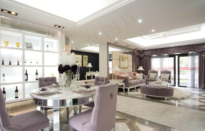 客厅饭厅效果图
