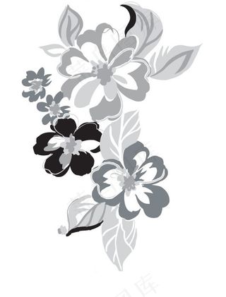 韩国精美花草图案矢量图091