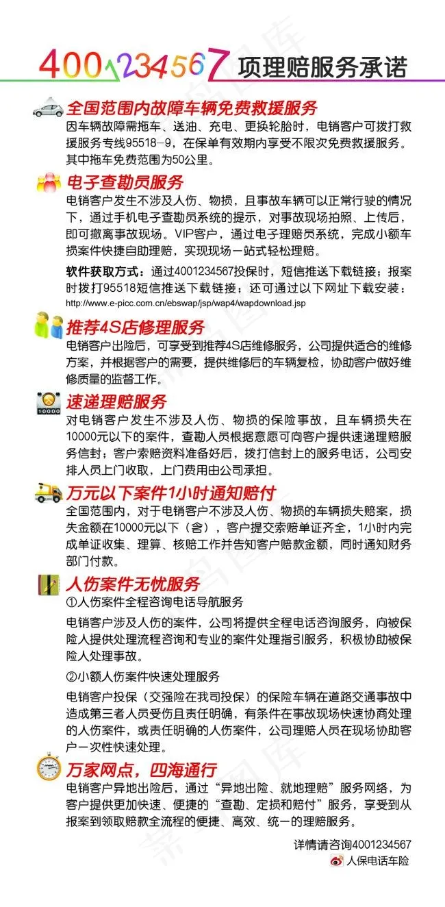 人保财险psd模版下载