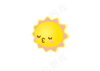 原创矢量图卡通太阳