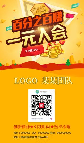 微信微商微店品牌海报推广素材