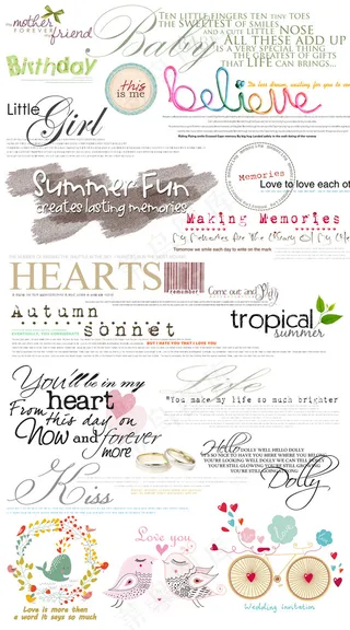 婚纱艺术字ps模板psd