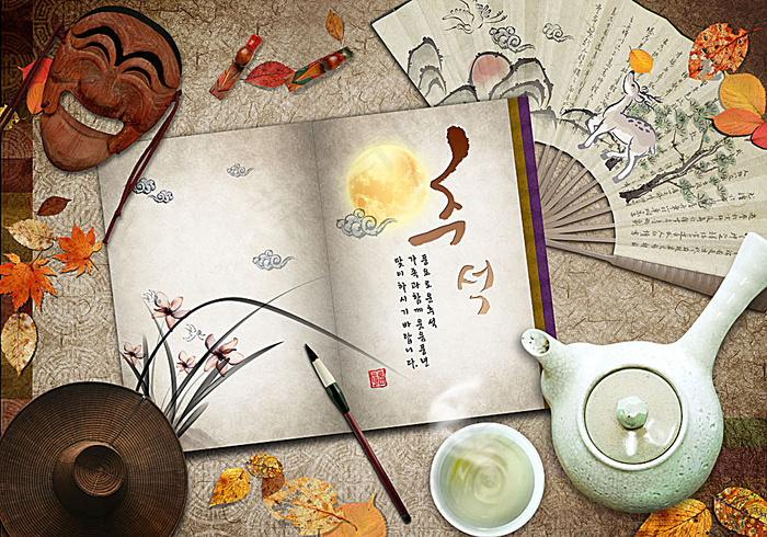 中华复古饮食(5000X3500(DPI:300))psd模版下载