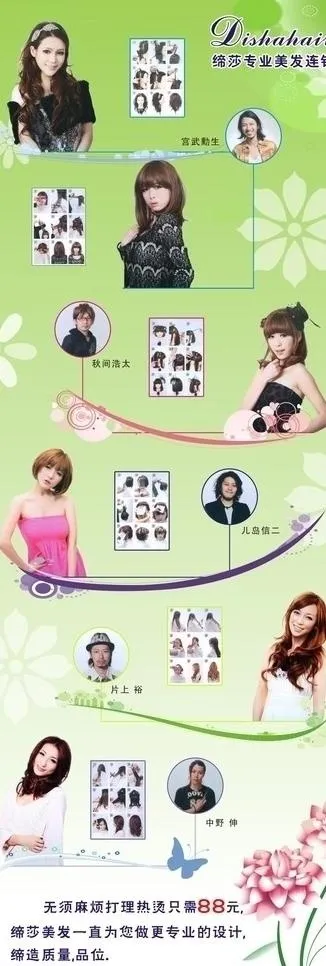 缔莎x展架图片(600X1600)cdr矢量模版下载