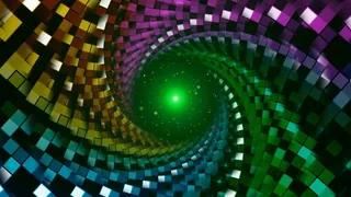 立体旋转隧道动感舞台背景视频