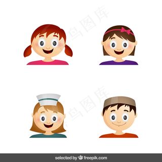 儿童滑稽面孔收藏