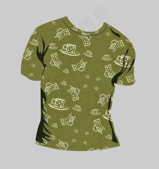 矢量T恤cdr矢量模版下载