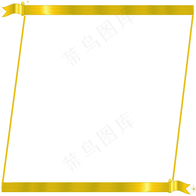 金色渐变菱形边框psd模版下载