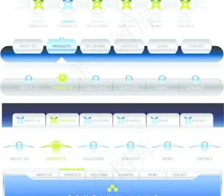 网页按钮 按钮 菜单