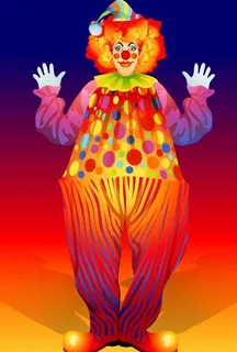 小丑插画矢量素材02