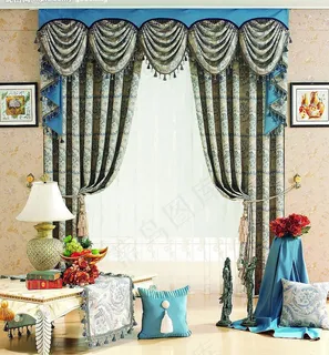 欧式窗帘图片