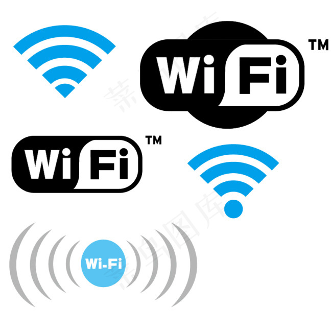 wifi图标ai矢量模版下载