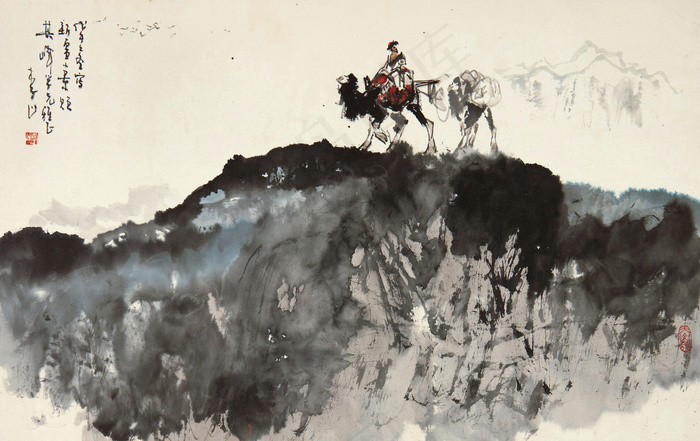 阿尔泰山小景印象图片