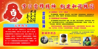 学习雷锋精神活动展板设计模板
