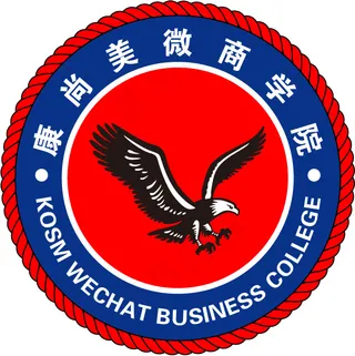 微商学院老鹰LOGO圆形标志