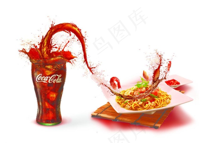 可口可乐平面创意广告图片