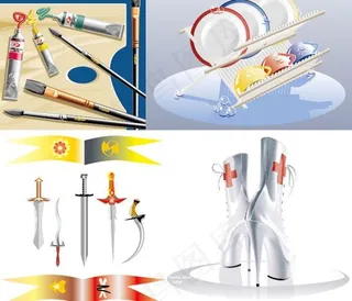 精致矢量物品图片