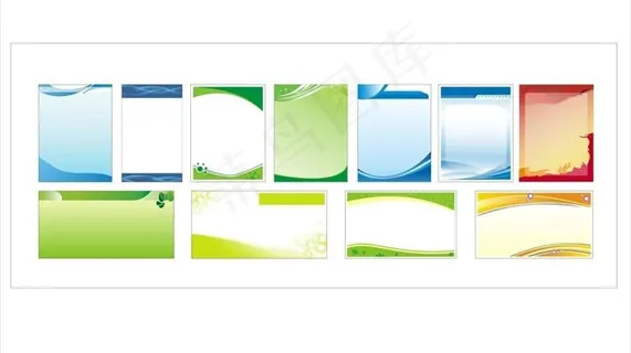 底纹展板矢量素材