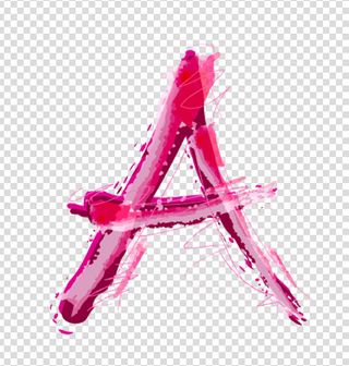 大写字母A模板视频