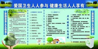 爱国卫生健康宣传栏