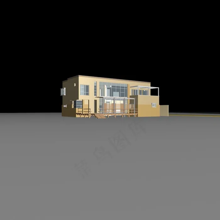 别墅3d模型（含高清贴图）图片