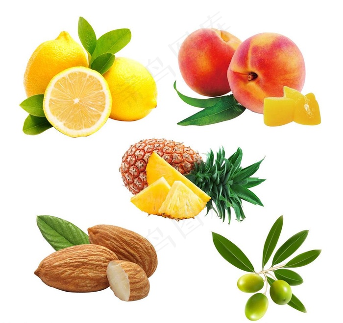 水果 分层psd图片