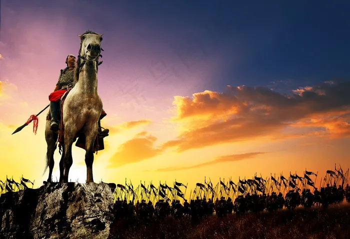 古战场画面(5031X3437(DPI:300))psd模版下载