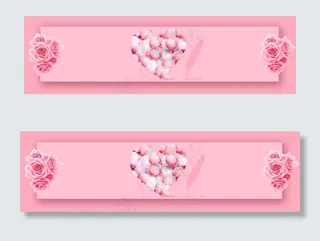 情人节玫瑰浪漫唯美小清新背景素材