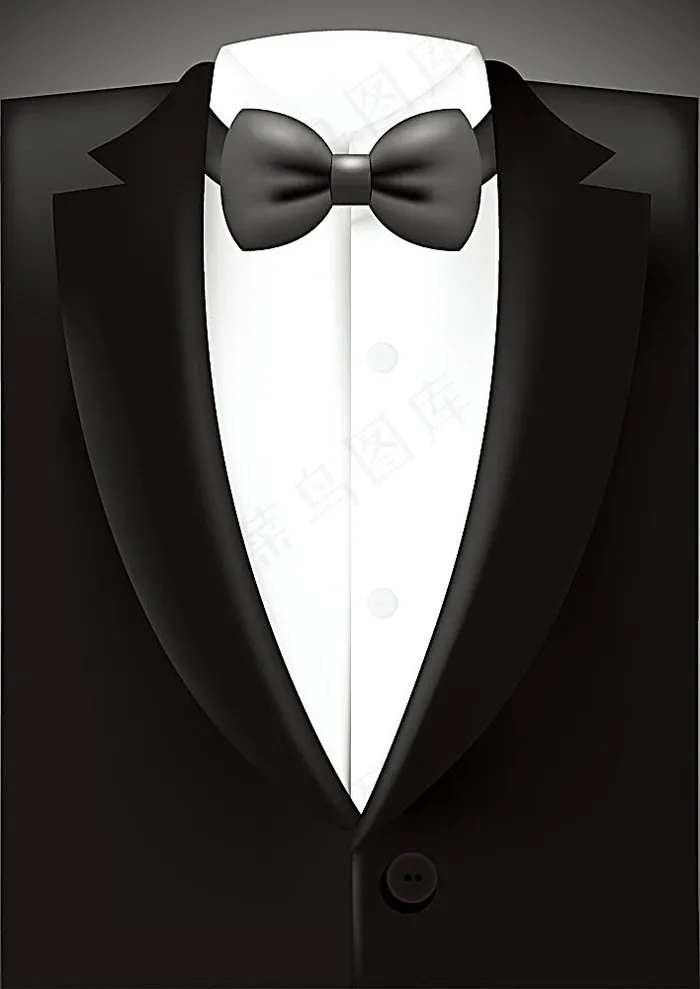 黑色西服衬衫eps,ai矢量模版下载