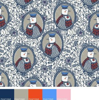 复古头像印花图片