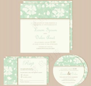 婚礼邀请卡图片