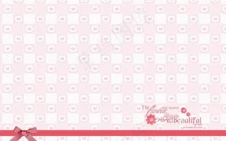 粉色爱心背景相册模版图片