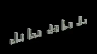 现代简约建筑城市规划3D简模