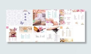 美容院价目表图片