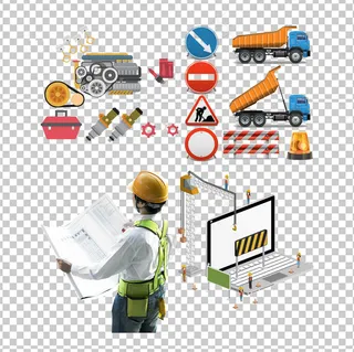 工地施工元素