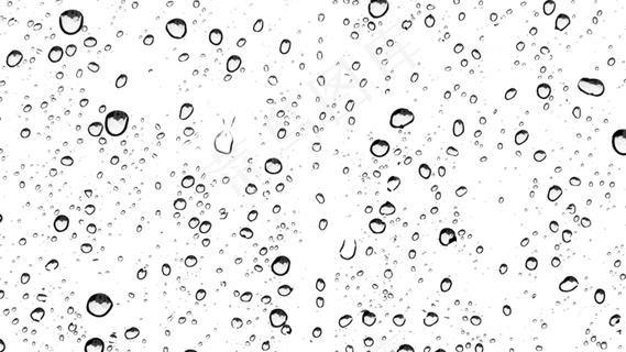 密集的水珠雨滴免抠png透明素材