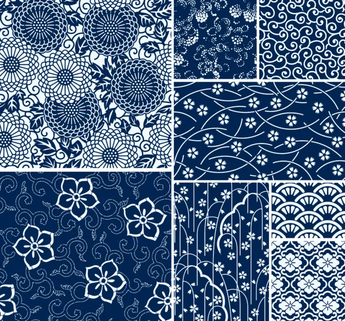 小碎花花纹矢量背景ai矢量模版下载