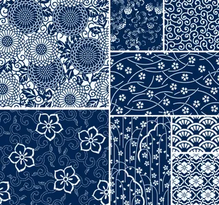 小碎花花纹矢量背景