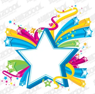 缤纷的立体星星主题