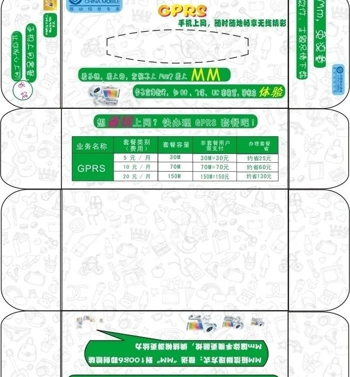 gprs 包装设计图片cdr矢量模版下载