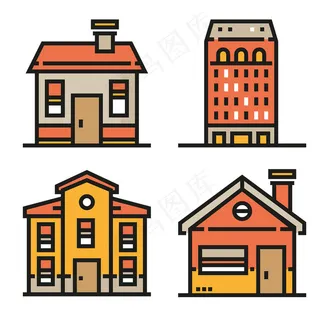 建筑物icon图标