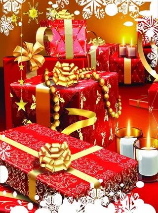 圣诞礼品礼盒背景图图片