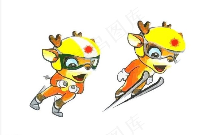 吉祥物logo图片cdr矢量模版下载