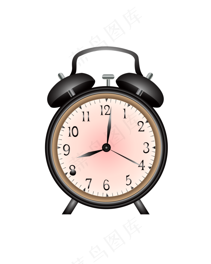 卡通矢量闹钟免抠png