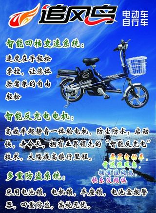 追风鸟电动车 自行车图片