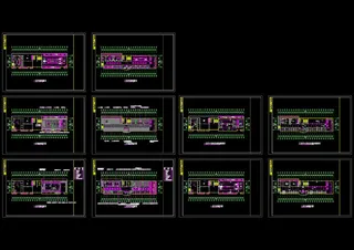 中式风格火锅餐饮链锁店cad图纸