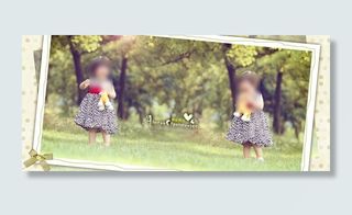 可爱女孩写真电子相册图片