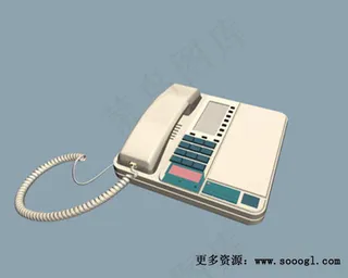 电话3d模型电器3d素材 2