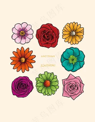 手绘花卉