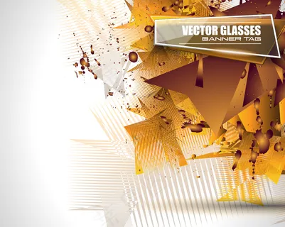 抽象立体几何背景图设计